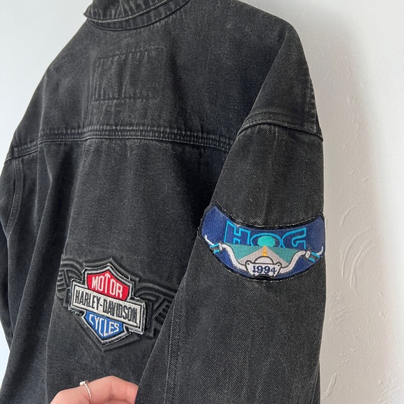 Vintage Harley Davidson Denim Jacket - Picture 4 of 5